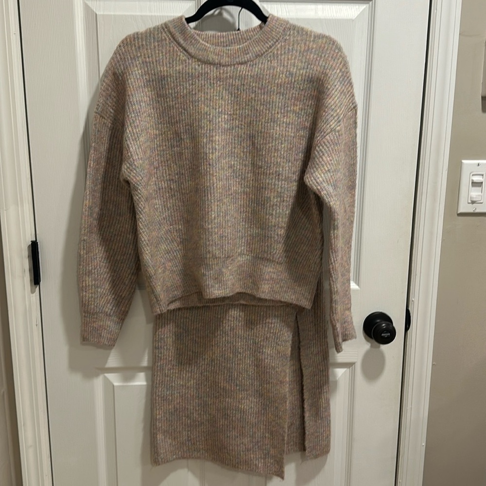 Sweater and midi skirt set